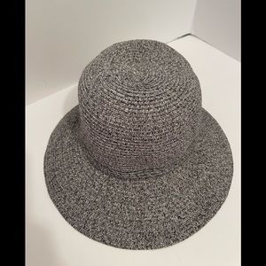 David and Young Fedora Hat, One size fits most, Gray/black stitch throughout